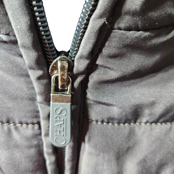 Chaps Mens Black Quilted Puffer Vest Size M - Picture 3 of 5